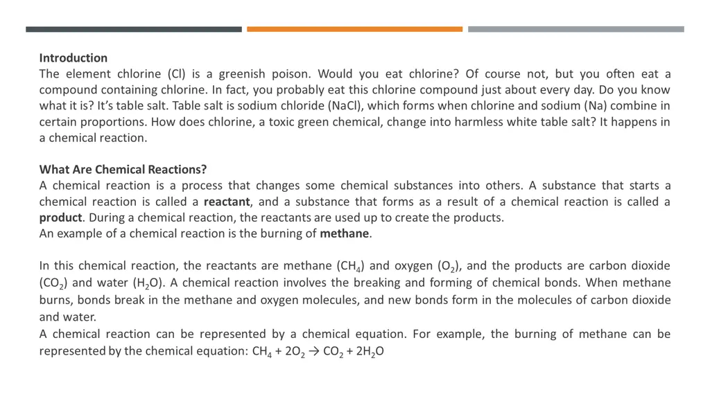 introduction the element chlorine