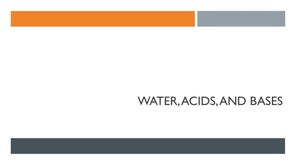 water acids and bases