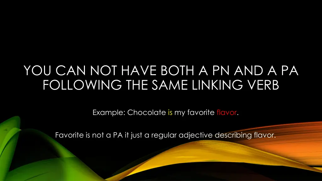 you can not have both a pn and a pa following