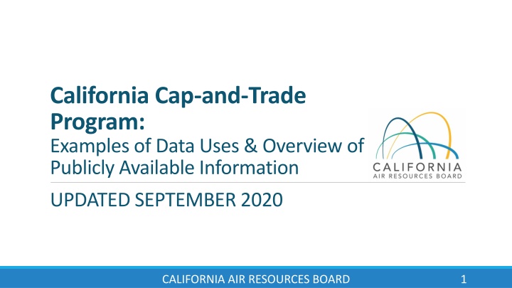 california cap and trade program examples of data