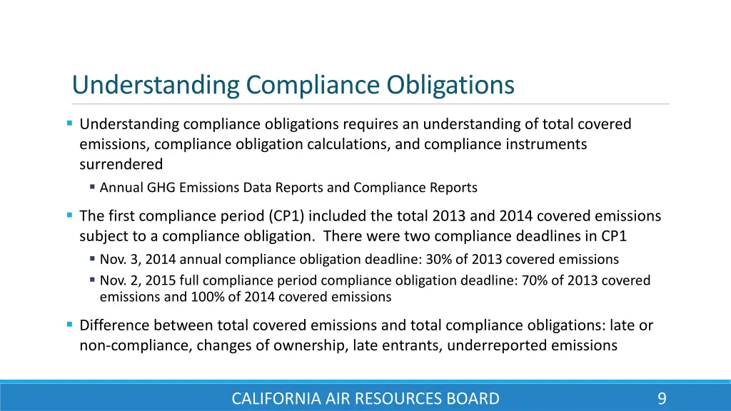 understanding compliance obligations