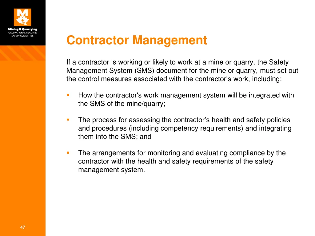 contractor management