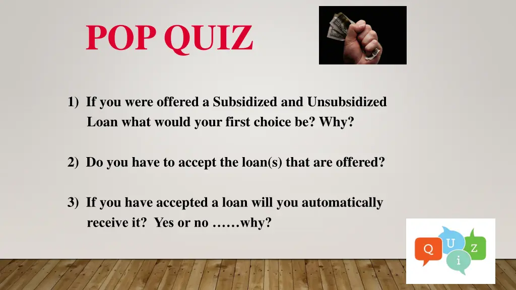 pop quiz