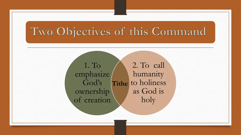 2 to call humanity to holiness as god is holy