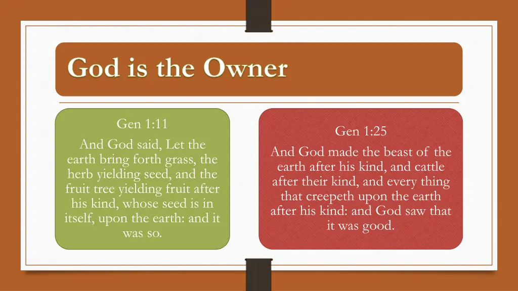 god is the owner