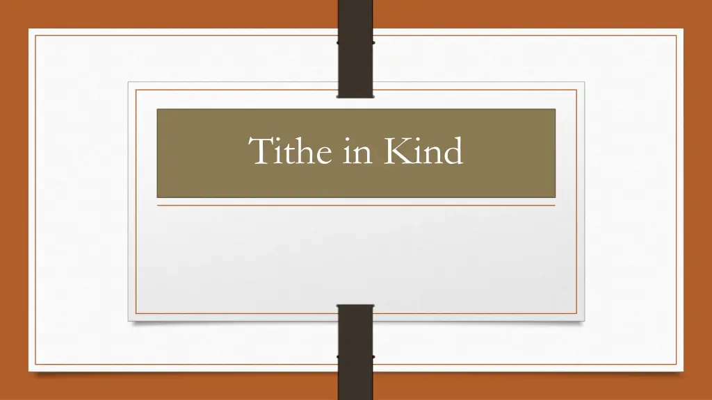 tithe in kind