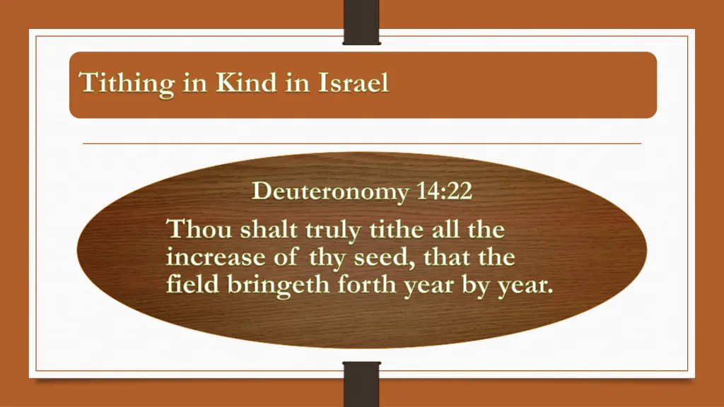 tithing in kind in israel