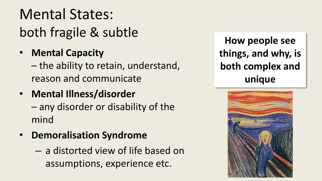 mental states both fragile subtle