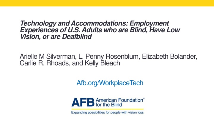 technology and accommodations employment