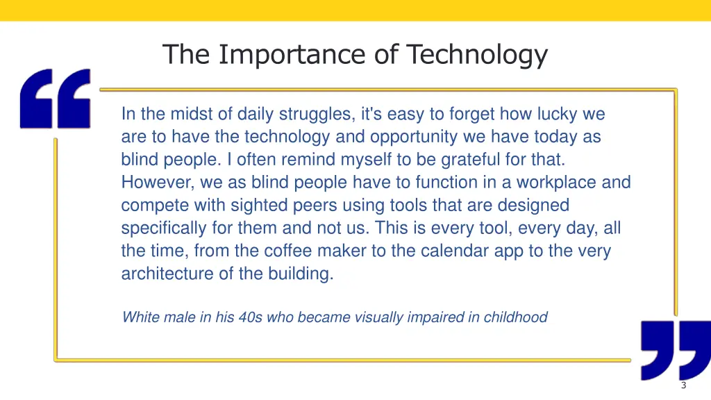 the importance of technology