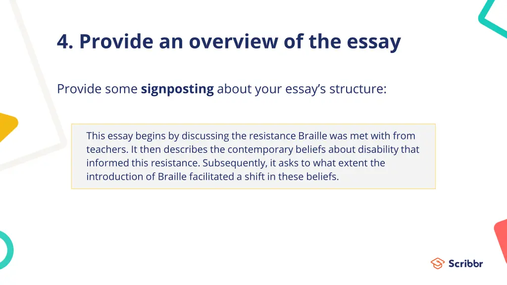 4 provide an overview of the essay