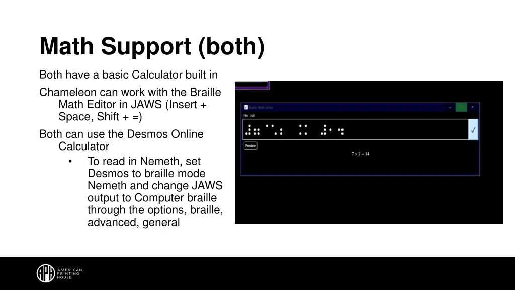 math support both