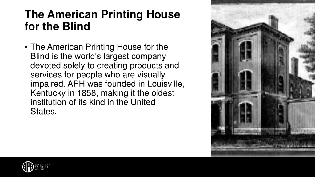 the american printing house for the blind