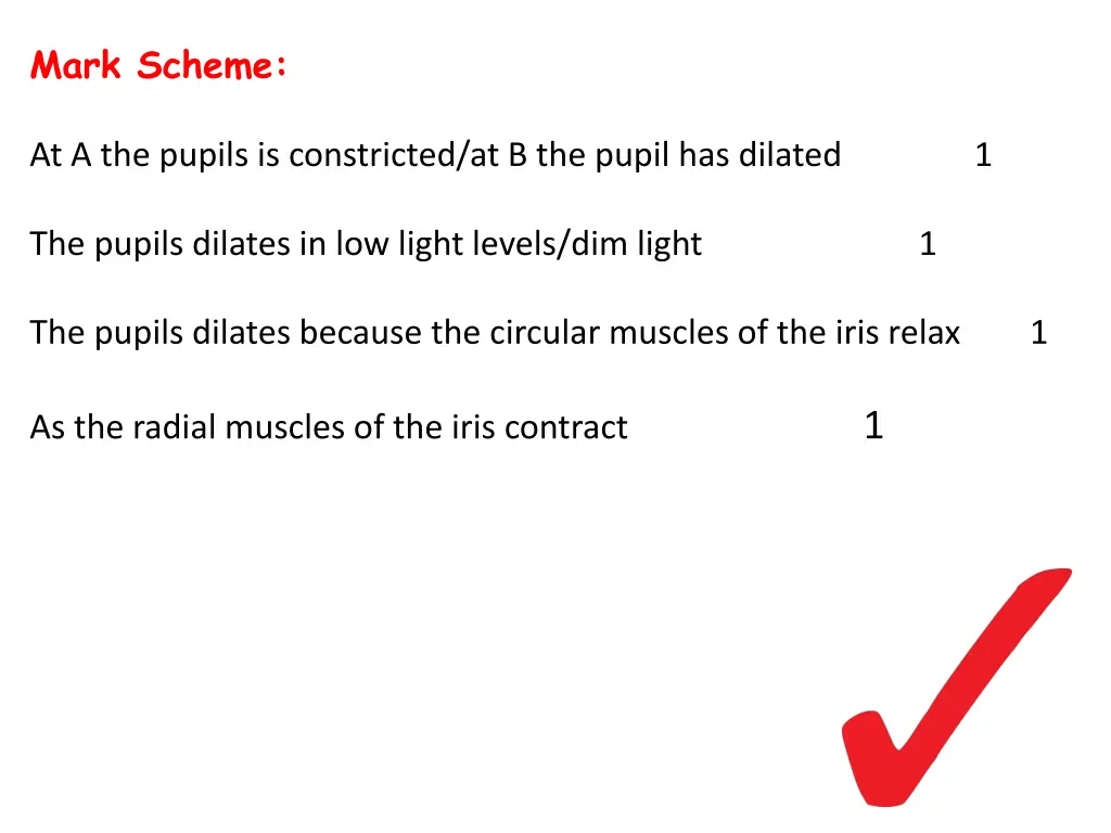 mark scheme