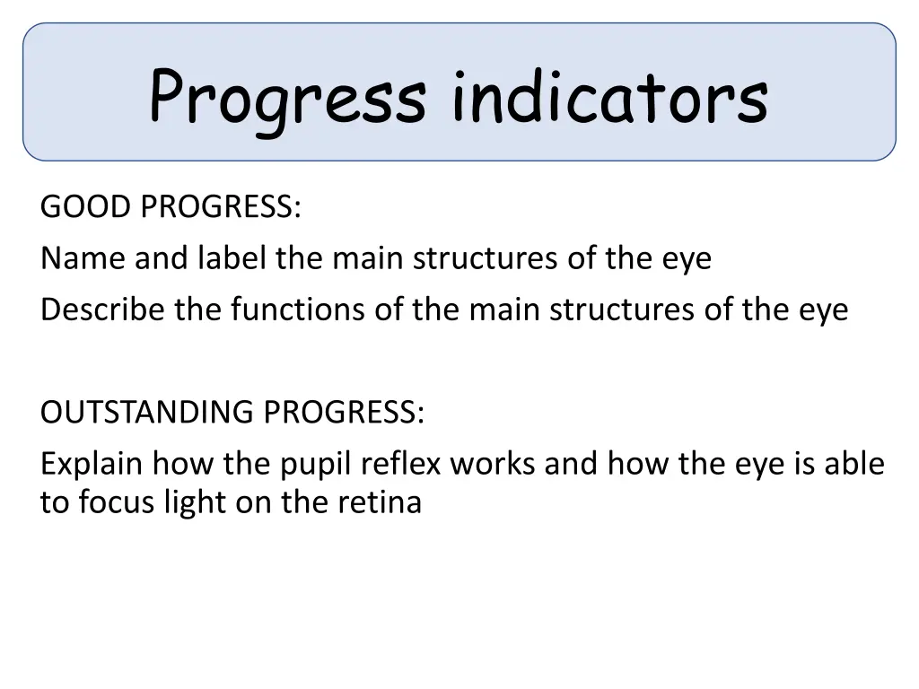 progress indicators