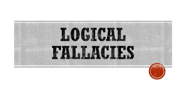 logical fallacies