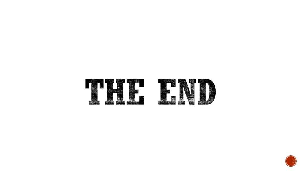 the end