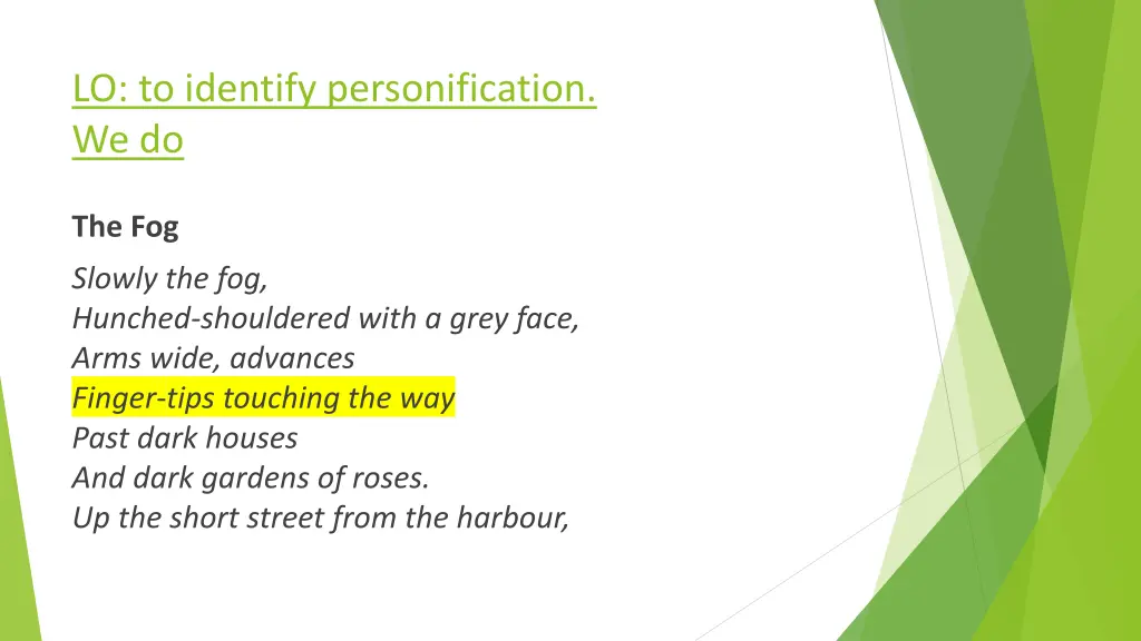 lo to identify personification we do 1