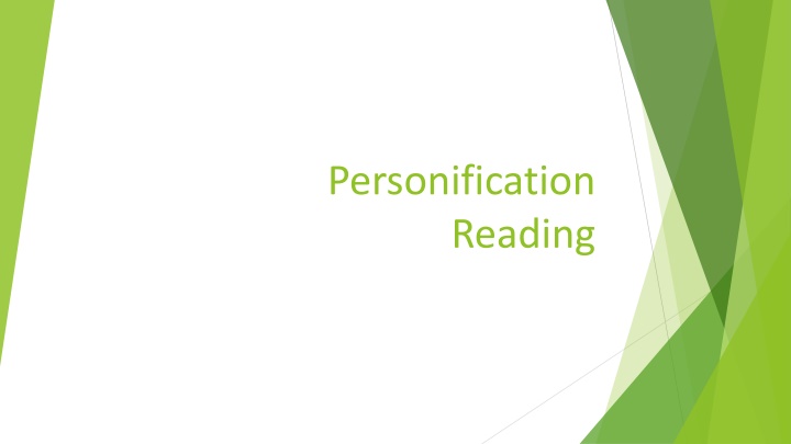 personification reading