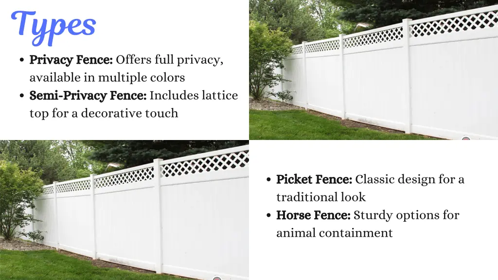 types privacy fence offers full privacy available