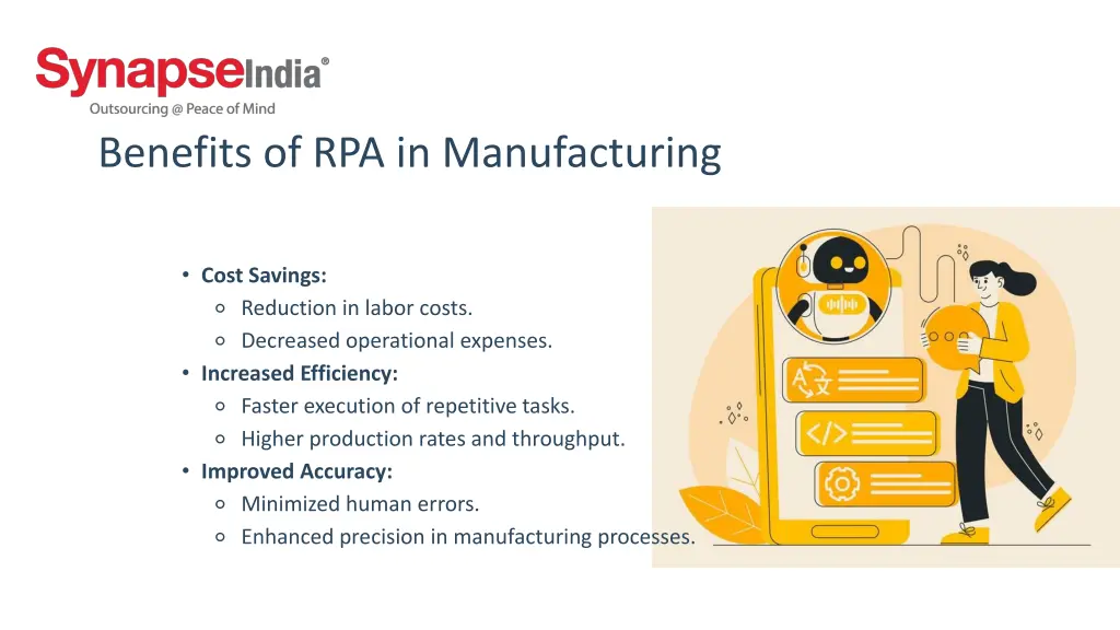 benefits of rpa in manufacturing