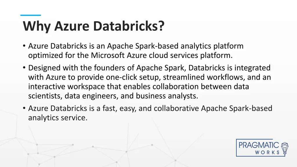 why azure databricks