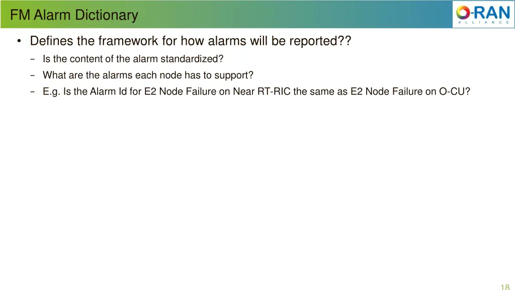 fm alarm dictionary