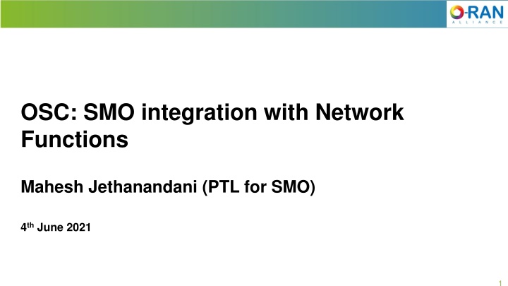 osc smo integration with network functions