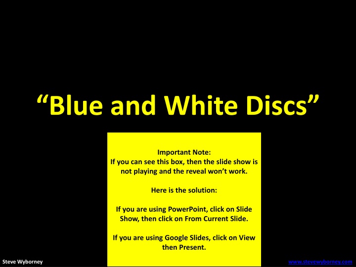 blue and white discs