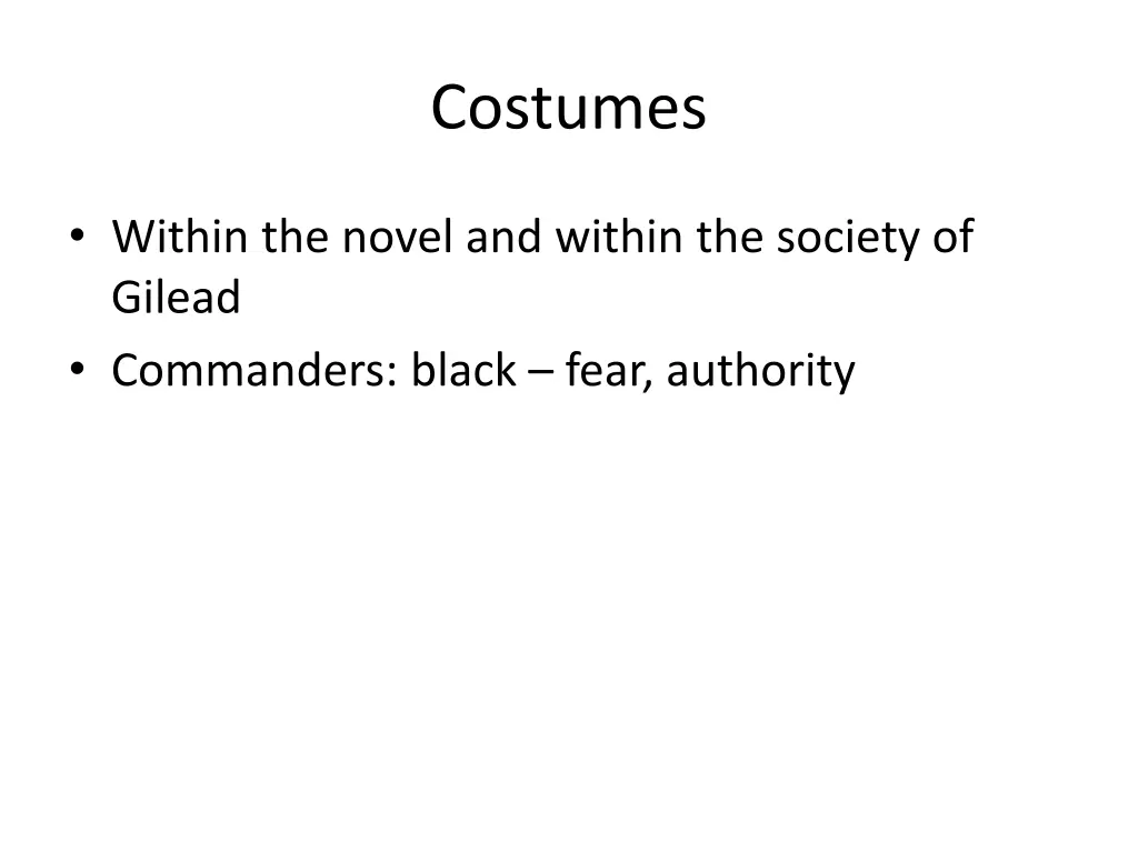 costumes