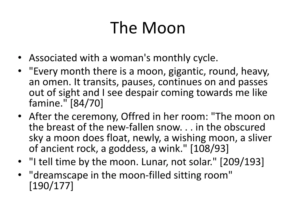 the moon