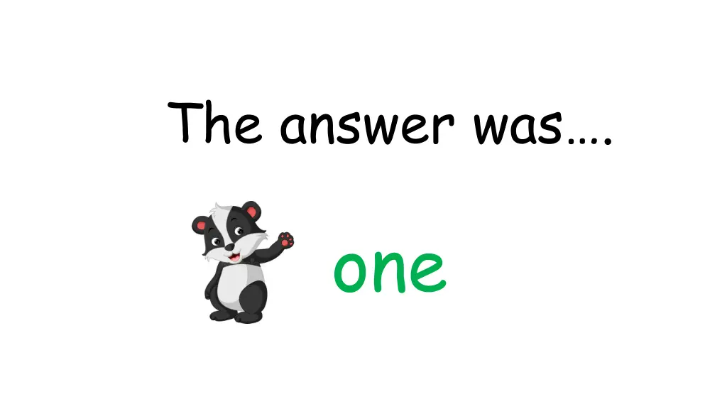 the answer was 9