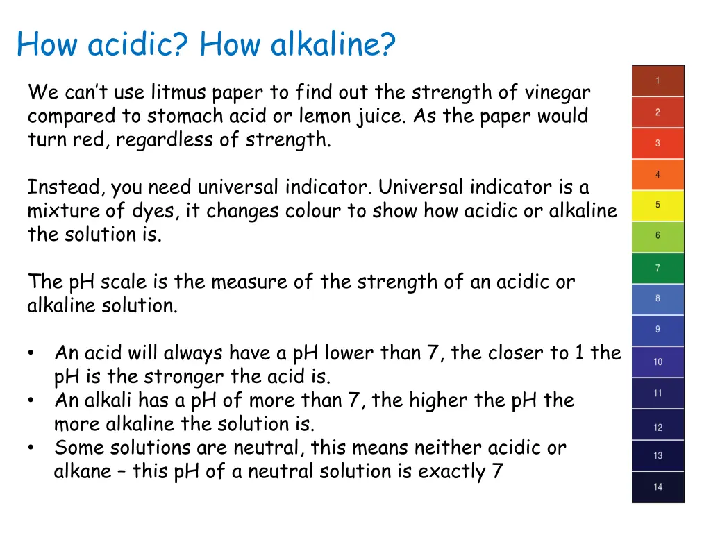 how acidic how alkaline 1