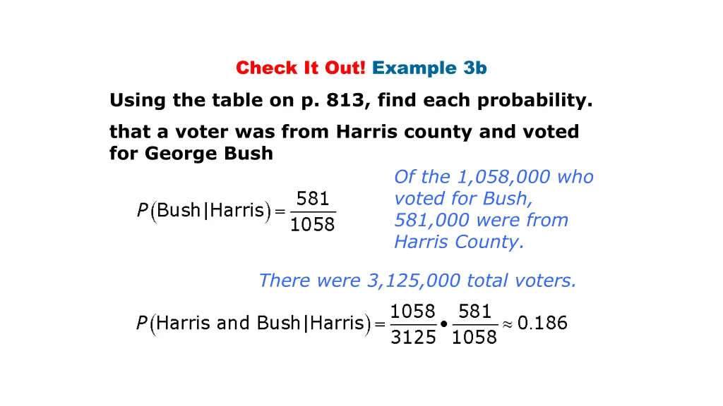 check it out example 3b using the table