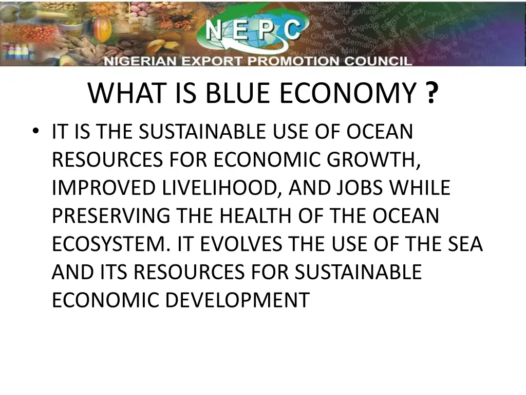 what is blue economy it is the sustainable