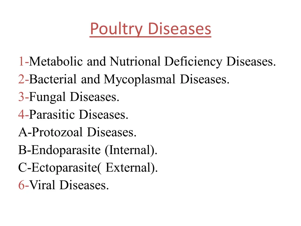 poultry diseases