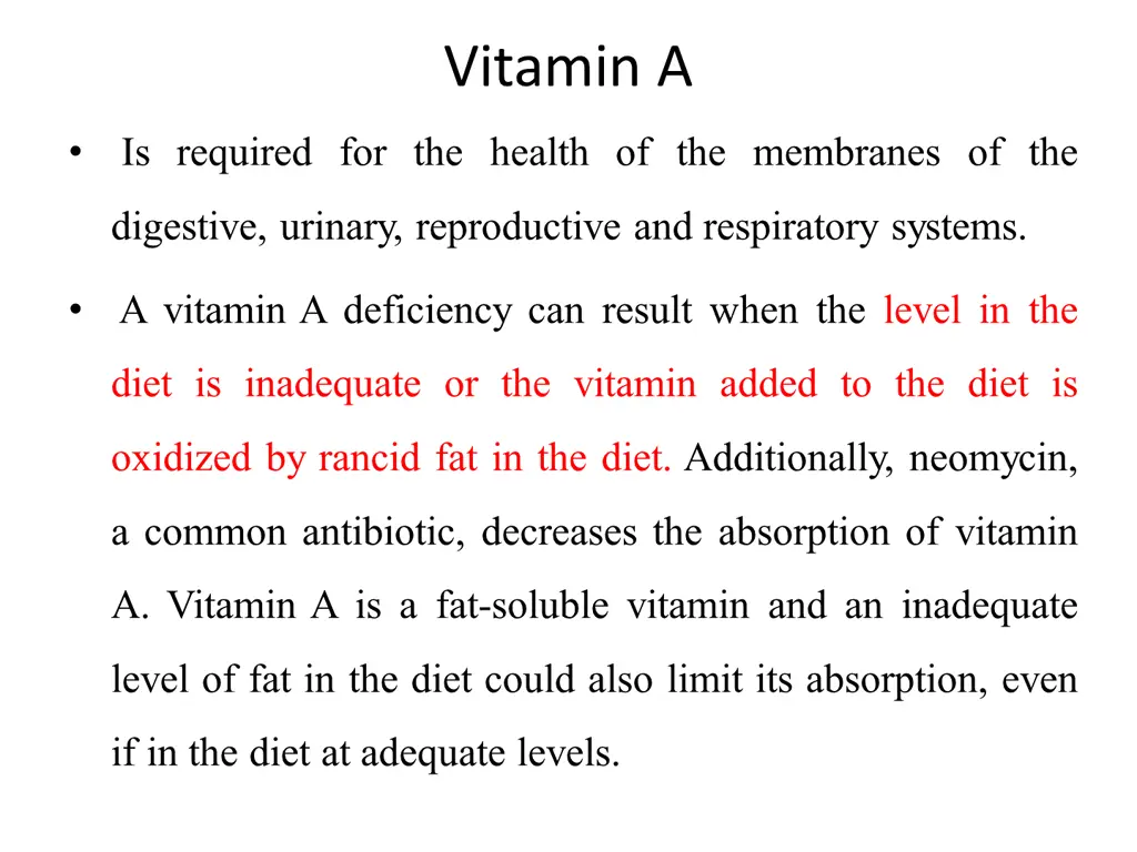 vitamin a