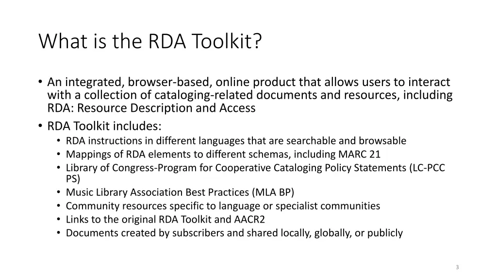 what is the rda toolkit