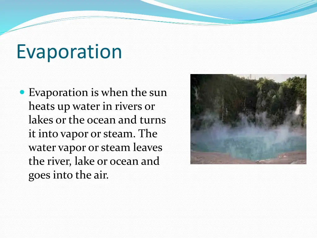 evaporation