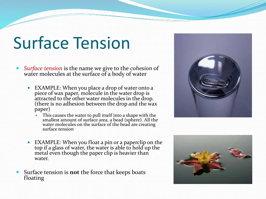 surface tension