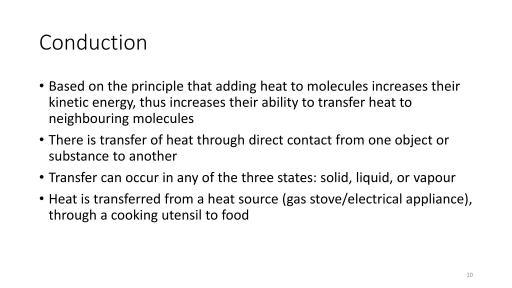 conduction