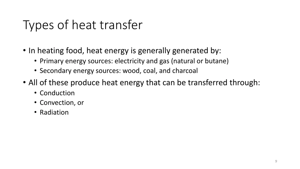 types of heat transfer