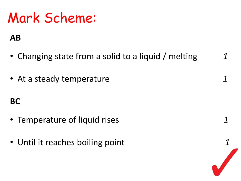 mark scheme