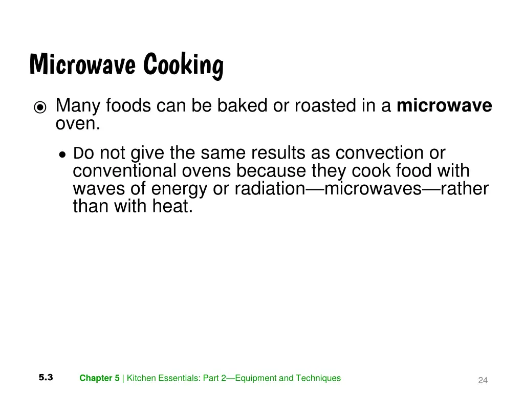 microwave cooking