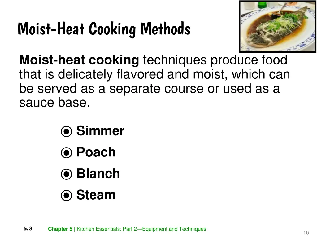 moist heat cooking methods