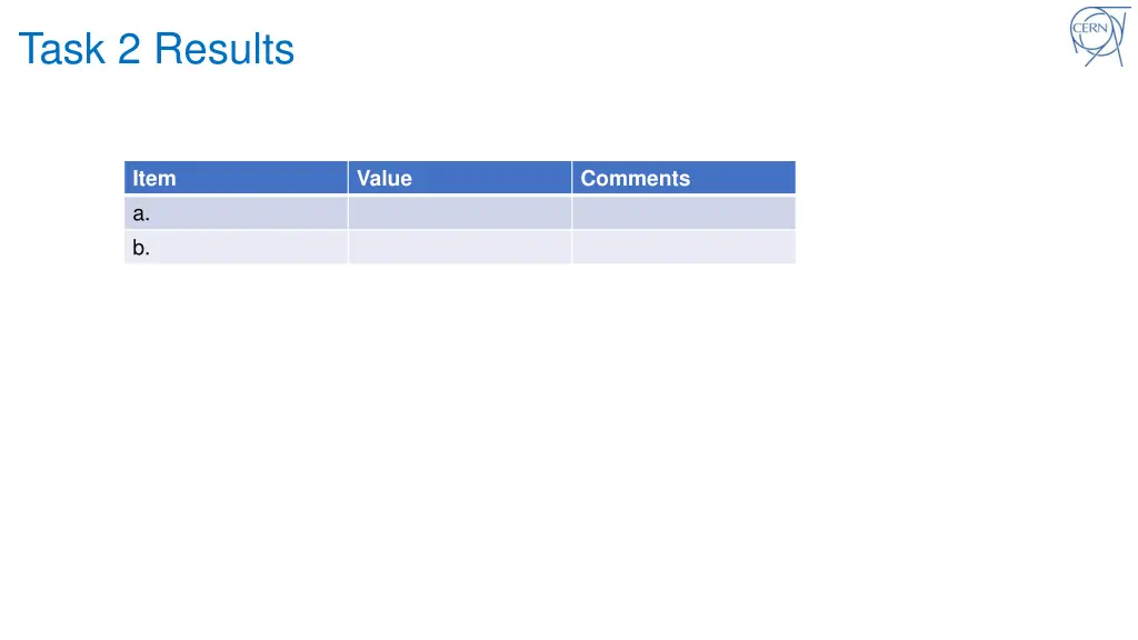 task 2 results