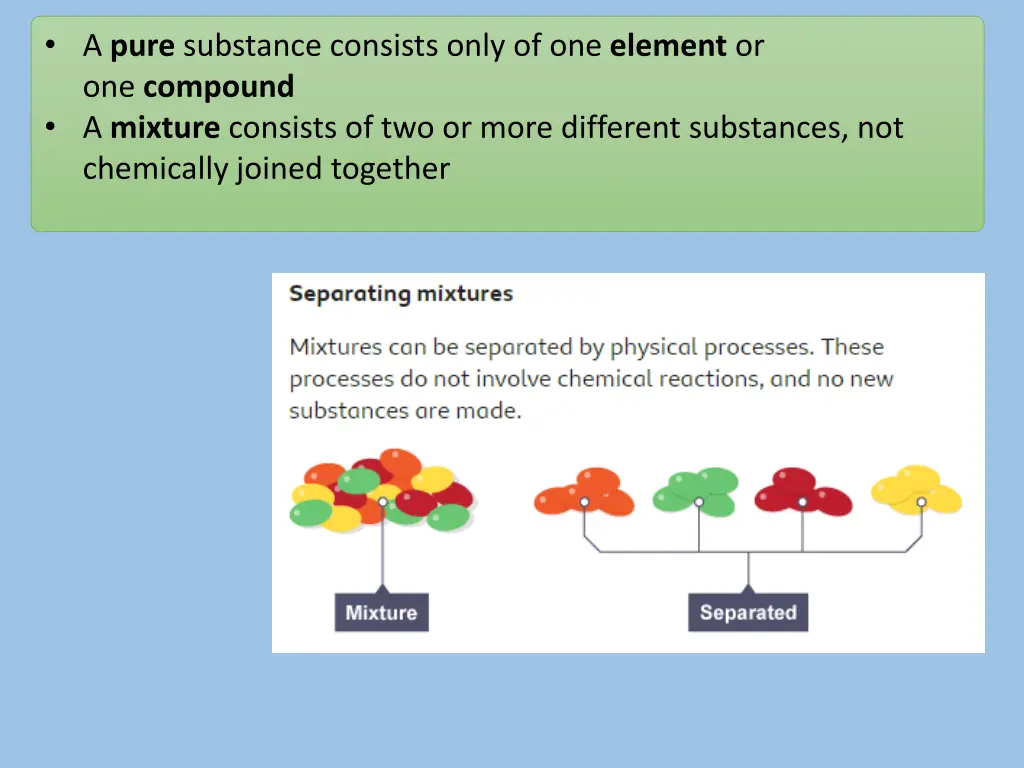 a pure substance consists only of one element