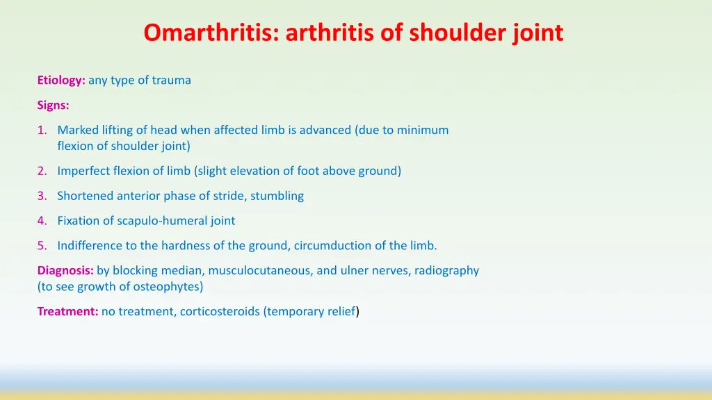 omarthritis arthritis of shoulder joint