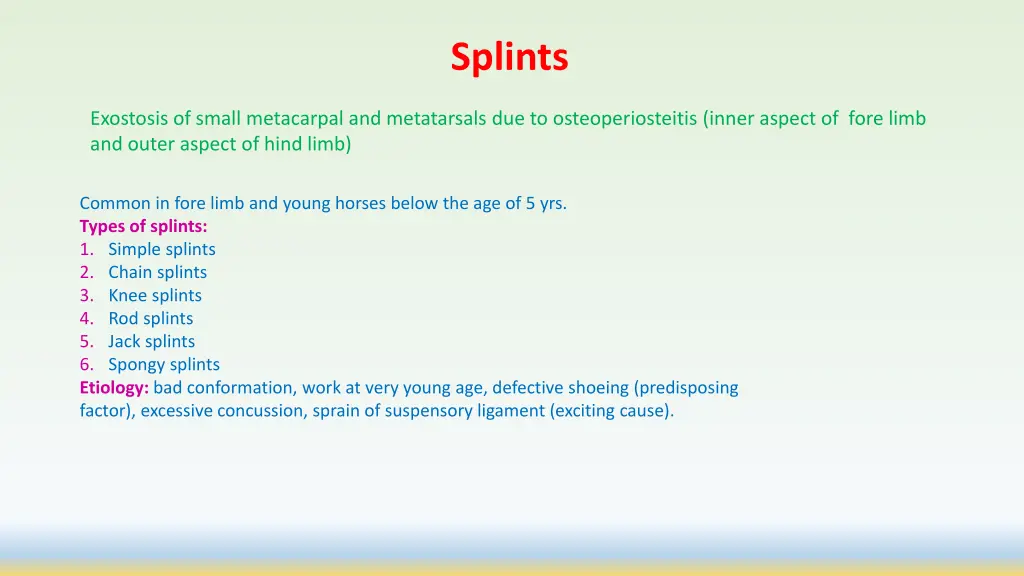 splints