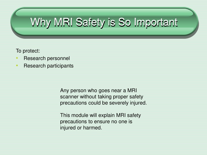 why mri safety is so important